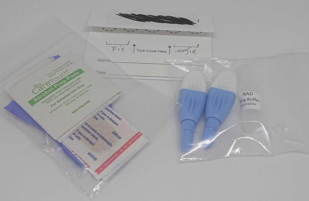 jinfiniti nad test kit contents